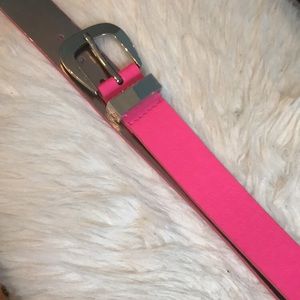Authentic Michael Kors Pink Logo Leather Belt